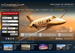 jet charter header